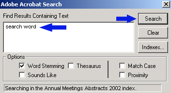 Search window