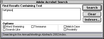 Search window